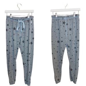 Free People Movement Black & Gray Star Joggers